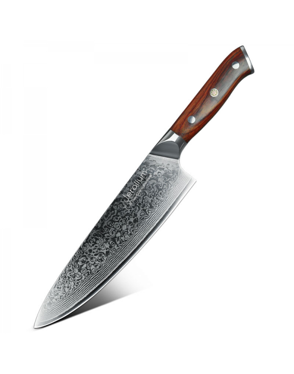 Jeralium 8.5-Inch  Damascus Steel  Chef Knife. D1 series  (9003)