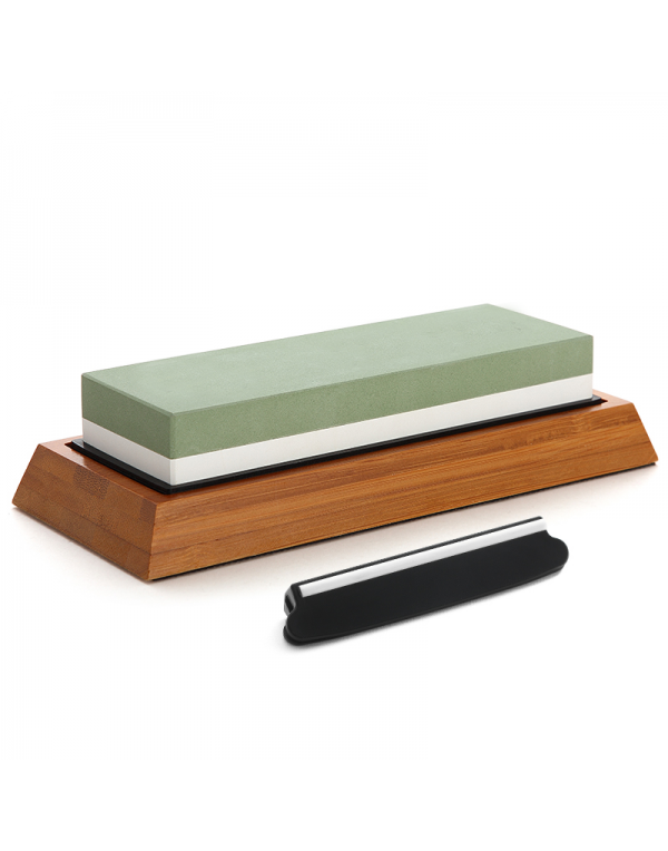 green whetstone with bamboo base JKC-WGB-9025